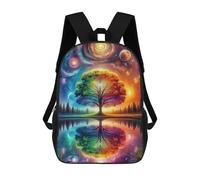 sinyumoney Tree of The Spirit Mochila Escolar Grande Resistente Al Agua Para Portátil Para Niñas, Niños Y Adolescentes 17inch