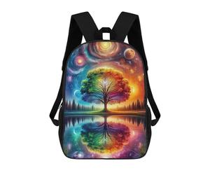 sinyumoney Tree of The Spirit Mochila Escolar Grande Resistente Al Agua Para Portátil Para Niñas, Niños Y Adolescentes 17inch