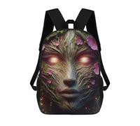 sinyumoney Tree Spirit Face Mochila De Moda Para Papelería, Impermeable, Informal, Para Hombres, Mujeres Y Adolescentes 17inch