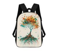 sinyumoney Tree Watercolors 2 Mochila Escolar Impresa En 3D Para Niños, Mochila Escolar, Mochilas De Viaje, Bolso Informal De Moda Para Niños Y Estudiantes 17inch