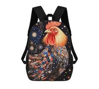 sinyumoney Tribal Animal 04 Chicken Mochila Infantil Para Niñas Y Niños, Mochila De Día, Escuela Primaria, Perfecta Para La Vuelta Al Cole O Educación Física, Regalos Y Viajes 17inch