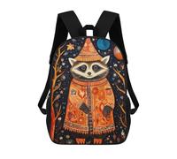 sinyumoney Tribal Animal 7 Raccoon Mochila Infantil, Mochila Escolar Para Niños Y Adolescentes, Mochila De Viaje, Mochila Escolar, Mochila Para Libros 17inch