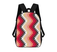 sinyumoney Tribal Pattern 2 Mochila Escolar Infantil Impresa En 3D 17inch Mochilas Escolares Para Niños, Estilo Casual Y Moderno, Mochilas De Viaje De Alta Capacidad