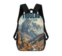 sinyumoney Triglav National Park Mochila Escolar, De Secundaria, Informal, Para Viajes, Para Hombres/mujeres 17inch