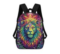 sinyumoney Trippy Lion Mochilas Para Niños Mochila Escolar Mochila Escolar Impresa En 3D Para Niños Estudiantes De Primaria Y Secundaria 17inch