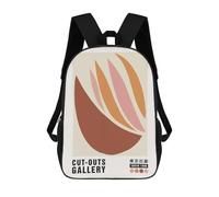 sinyumoney Tropical Abstract Shape Mochila Escolar, Mochila Para Portátil, Mochila Unisex Informal Para La Escuela/trabajo/viajes 17inch