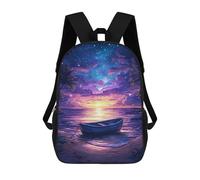 sinyumoney Tropical Beach Sunset Scene Mochila Escolar Informal Para El Día A Día, Para La Escuela, El Trabajo Y Los Viajes Para Hombres, Mujeres Y Adolescentes. 17inch
