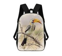 sinyumoney Tropical Bird Perched Branch Mochilas Escolares, De Viaje Y Universitarias Para Hombres, Mujeres Y Adolescentes 17inch