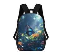 sinyumoney Tropical Blue Butterfly Mochila Escolar/de Negocios Resistente Para Portátil Para Niños/niñas/adolescentes 17inch