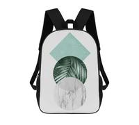 sinyumoney Tropical Geometry A2 Mochila Infantil, Mochila Escolar Impresa En 3D, Mochila Para Niños Y Niñas, Mochila Escolar Ajustable Para La Escuela Primaria 17inch