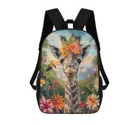 sinyumoney Tropical Giraffe Adventure Mochila De Negocios Para Portátil, Mochila Unisex Informal Para Niñas, Niños Y Adolescentes 17inch