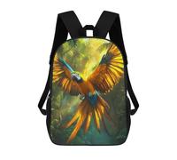 sinyumoney Tropical Majestic Macaw in Rainforest Mochila Ligera Informal Para El Día A Día, Mochila Escolar Para El Campus, Actividades Al Aire Libre, Viajes Y Deportes 17inch