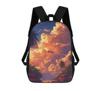 sinyumoney Tropical Sunset Scene-2 Mochila Escolar Infantil De 17 Pulgadas, Mochila Escolar Impresa En 3D Para Niños De Primaria Y Secundaria