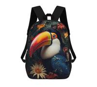 sinyumoney Tucan Bird in The Jungle Mochilas Para Niños Mochila Escolar Mochila Escolar Impresa En 3D Para Niños Estudiantes De Primaria Y Secundaria 17inch