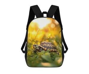 sinyumoney Turtle in Golden Light Mochila Escolar, Mochila De Viaje Resistente Al Agua, Mochila Para Computadora Para Adolescentes, Niñas, Niños, Mujeres Y Hombres 17inch