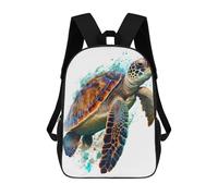 sinyumoney Turtle in Watercolor Mochila Escolar Resistente Al Agua, Mochila De Viaje, Bolsa Para Computadora Para Campus, Viajes Al Aire Libre, Deportes 17inch