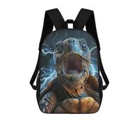 sinyumoney Turtle Lightning Mochila Ronaldo, Mochila Infantil, Mochila Escolar Para Estudiantes, Mochila Para Libros, Mochila Escolar Impresa En 3D Para Niños Y Niñas, 17inch