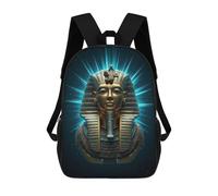 sinyumoney Tutankhamuns Golden Mask with Blue Light Mochilas Escolares Mochilas De Día Mochila De Negocios Mochila Impermeable Para Libros Para La Escuela/trabajo/viajes 17inch