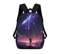 sinyumoney Twilight Galaxy Anime Girl Mochila Para Niños, Adolescentes Y Estudiantes, Mochilas Para Niñas, Mochilas Para Niños Pequeños, Primaria Y Secundaria 17inch