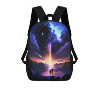 sinyumoney Twilight Galaxy Lake Mochila Escolar Impermeable Para Ordenador, Ideal Para El Campus, Actividades Al Aire Libre, Viajes Y Deportes 17inch