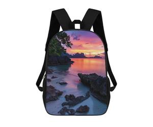 sinyumoney Twilight Serenade Paradise Mochila Ligera Para Aeropuerto, Estudiantes Universitarios, Niñas, Niños Y Adolescentes 17inch