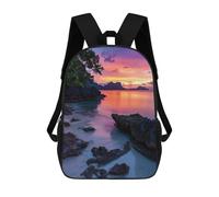 sinyumoney Twilight Serenade Paradise Mochilas Para Niños Mochila Escolar Mochila Escolar Impresa En 3D Mochilas Escolares De Moda Para Niños De Primaria Y Secundaria 17inch