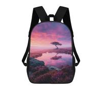 sinyumoney Twilight Serenity Lone Tree Reflection Mochila Escolar De 17 Pulgadas Impresa En 3D Mochilas Infantiles Mochila Genial Impresa En 3D Para Niños De Primaria Y Secundaria