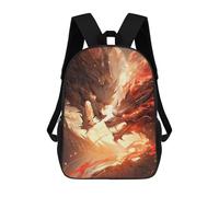 sinyumoney Twins Anime Dragons Mochila Escolar, Mochila De Negocios Para Portátil, Mochila Unisex Informal Para Hombres/mujeres 17inch