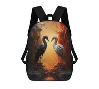 sinyumoney Two Birds in A Fiery Landscape Mochila Infantil Para Niñas Y Niños, Mochila De Día, Escuela Primaria, Perfecta Para La Vuelta Al Cole O Educación Física, Regalos Y Viajes 17inch