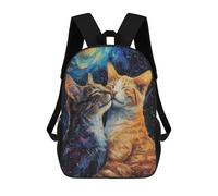 sinyumoney Two Cats In Love Together Mochila Escolar Impresa En 3D Para Niños, Mochila Escolar, Mochilas De Viaje, Bolso Informal De Moda Para Niños Y Estudiantes 17inch