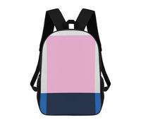 sinyumoney Two Color Art I Mochila Escolar Infantil Impresa En 3D 17inch Mochilas Escolares Para Niños, Estilo Casual Y Moderno, Mochilas De Viaje De Alta Capacidad