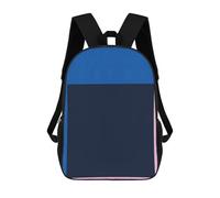 sinyumoney Two Color Art II Mochila Escolar Infantil Impresa En 3D 17inch Mochilas Escolares Para Niños, Estilo Casual Y Moderno, Mochilas De Viaje De Alta Capacidad