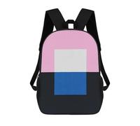 sinyumoney Two Colors 02 Mochilas Para Niños Y Estudiantes, Mochilas Escolares Impresas En 3D, Mochilas Para Estudiantes De Primaria Y Secundaria Para Niños Y Niñas 17inch