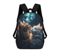 sinyumoney Two Cute Cat Mochila Infantil, Mochila Escolar Infantil, Mochilas Escolares Impresas En 3D Para Niños Y Estudiantes Adolescentes 17inch