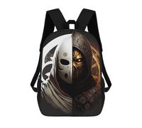 sinyumoney Two-Faced Masked Figure Mochilas Para Niños Mochila Escolar Mochila Escolar Impresa En 3D Para Niños Estudiantes De Primaria Y Secundaria 17inch