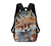 sinyumoney Two Foxes Cuddling in The Snow Mochilas Infantiles Mochila Escolar Impresa En 3D Para Niños Mochilas De Viaje Bolsas Para Libros Para Niños 17inch Mochila Escolar