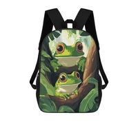 sinyumoney Two Frogs on A Branch Mochila Escolar Infantil Impresa En 3D Para Niños, Mochilas De Viaje, Bolsas Para Libros Para Niños Estudiantes De Primaria 17inch