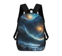 sinyumoney Two Galaxies Collide Mochila Escolar Grande, Ligera E Informal: Perfecta Para Viajes, Trabajo Y Uso Diario 17inch