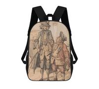 sinyumoney Two Gentlemen in 18th Century Attire Mochilas Para Niños Y Estudiantes, Mochilas Escolares Impresas En 3D, Mochilas Para Estudiantes De Primaria Y Secundaria Para Niños Y Niñas 17inch