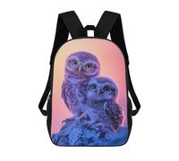 sinyumoney Two Owls on A Branch Mochila Escolar Para Niños, Mochila Escolar De Gran Capacidad Para Niños, Mochila Escolar 3D, Regalos Para Niños 17inch