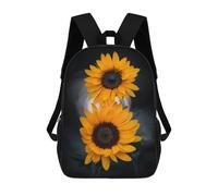 sinyumoney Two Sunflowers Mochilas Infantiles Mochila Escolar Impresa En 3D Para Niños Mochilas De Viaje Bolsas Para Libros Para Niños 17inch Mochila Escolar