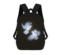 sinyumoney Two White Doves in Flight Mochilas Escolares Mochilas Informales Mochilas De Día Bolsa Escolar Para Trabajo Y Viajes Para El Campus Viajes Al Aire Libre Deportes 17inch