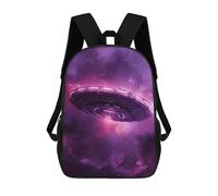 sinyumoney UFO in Space -1 Mochila Escolar Ligera E Informal Para Adolescentes, Niños, Mujeres Y Hombres 17inch