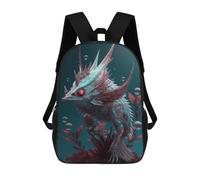 sinyumoney Underwater Alien Creature Mochila Escolar Para Niños Mochila Escolar Impresa En 3D Mochila Escolar De Moda Para Niños De Primaria Y Secundaria 17inch