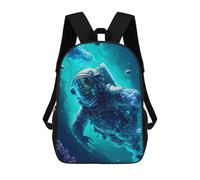 sinyumoney Underwater Astronaut Adventure -1 Mochilas Infantiles Impresas En 3D Para Niños, Mochilas Escolares De Moda, Mochilas De Viaje, Mochilas Escolares Para Niños De Primaria 17inch