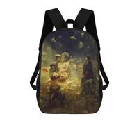sinyumoney Underwater Fantasy Scene Mochila Escolar Mochilas Escolares Para Niñas Y Niños Mochila Con Bolsillo Mochila Escolar De Moda Para Niños 17inch