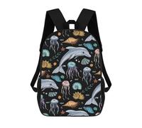 sinyumoney Underwater of Life Mochila Escolar Para El Trabajo, Negocios, Universidad Y Escuela Para Hombres, Mujeres Y Adolescentes 17inch