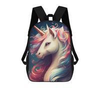 sinyumoney Unicorn Cute Mochilas Para Niños Mochilas Escolares Mochila Escolar Para Niños Impresa En 3D Mochilas De Viaje De Moda Para Niños De Primaria Y Secundaria 17inch
