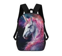 sinyumoney Unicorn in Space And Stars Mochila Escolar Infantil, Mochilas Impresas En 3D, Mochilas Escolares De Moda Para Niños De Primaria Y Secundaria 17inch