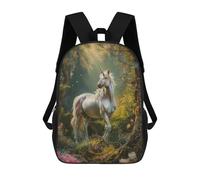 sinyumoney Unicorn Renaissance Art Mochila Infantil Para Niñas Y Niños, Mochila De Día, Escuela Primaria, Perfecta Para La Vuelta Al Cole O Educación Física, Regalos Y Viajes 17inch